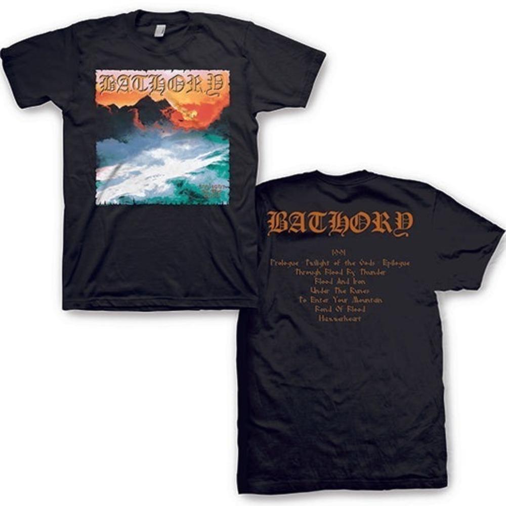 Bathory Twilight T Shirt Black Metal Fan Tee 2 Sided